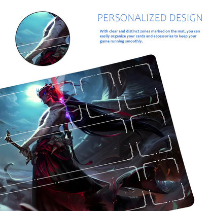 Yone - League Of Legends Riftbound Playmat 24x14 in + Free Storage Bag