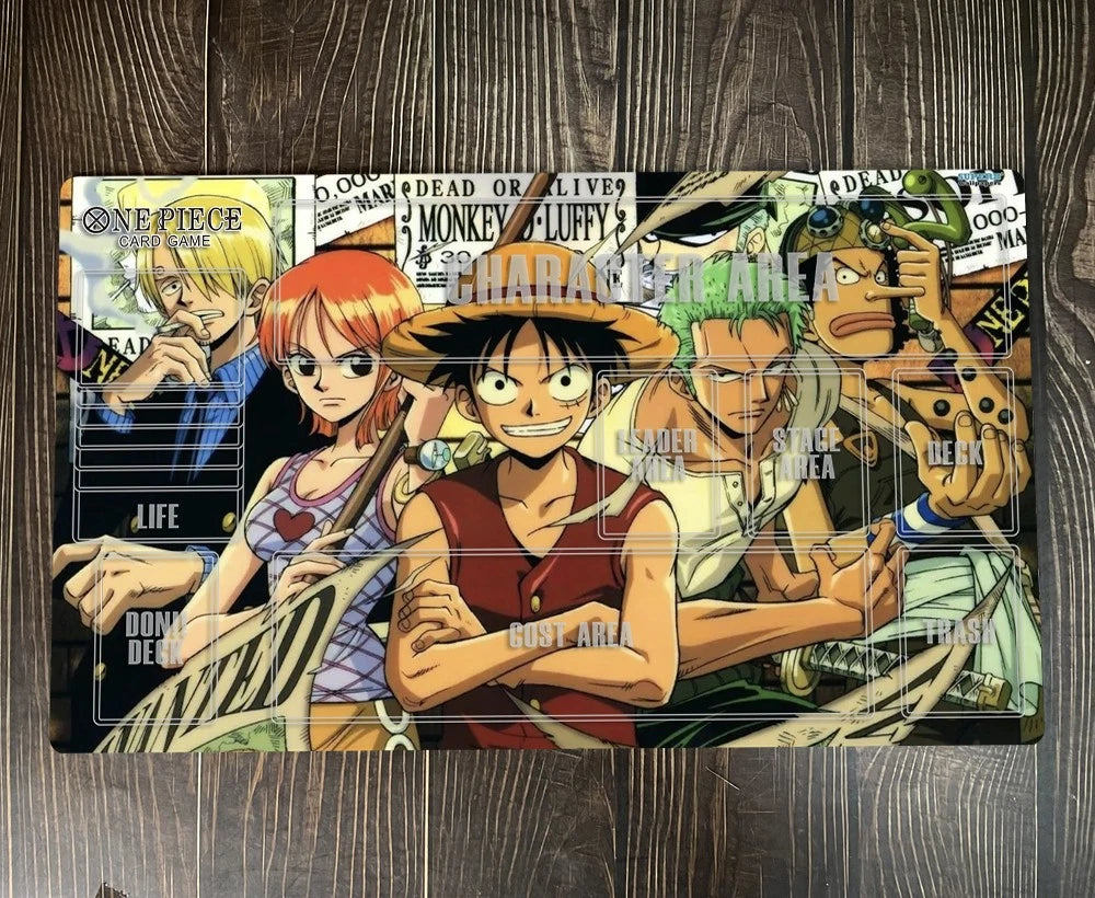 One Piece OPCG TCG CCG Luffy Zoro Nami Playmat Trading Card Game Mat Play pad Mousepad Deskmat