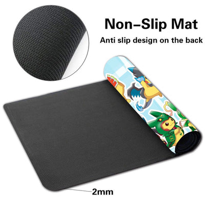 Pikachu Pokemon Table Playmat PTCG TCG CCG Mouse Pad Trading Card Game Mat Bag