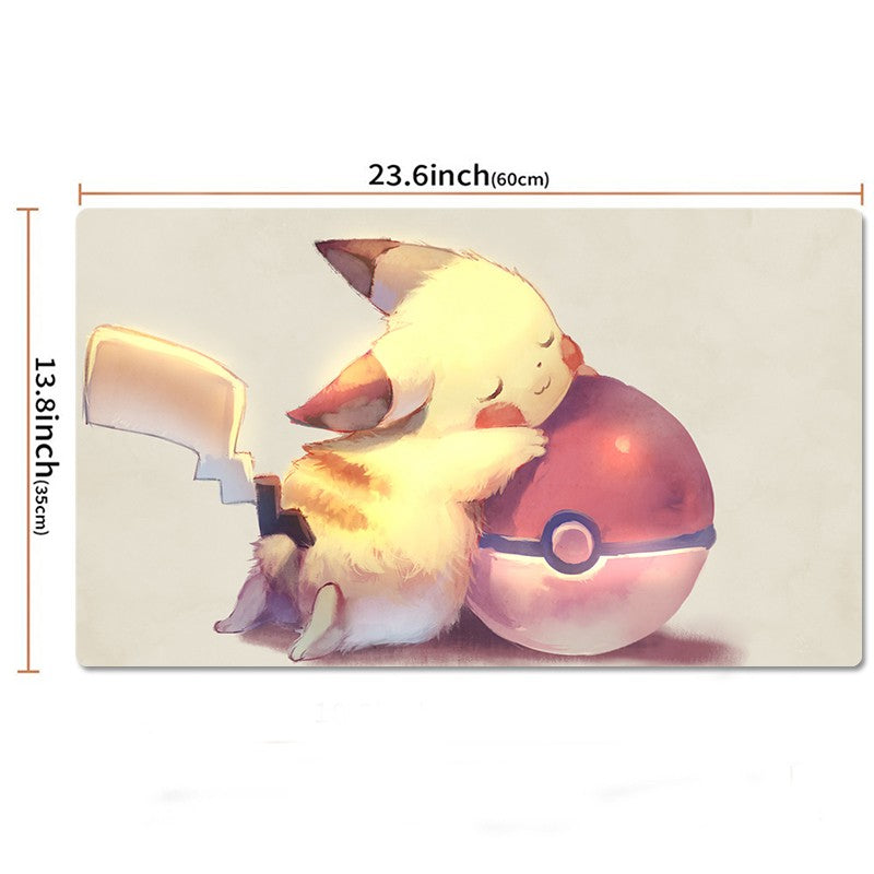 Pikachu Board Game Pokemon Playmat PTCG TCG CCG Mouse Pad Card Games Play Mat