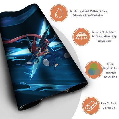 New Pokemon Greninja Playmat Stitched Edge | Pokemon TCG Playmat Stitched Edge | 1030536