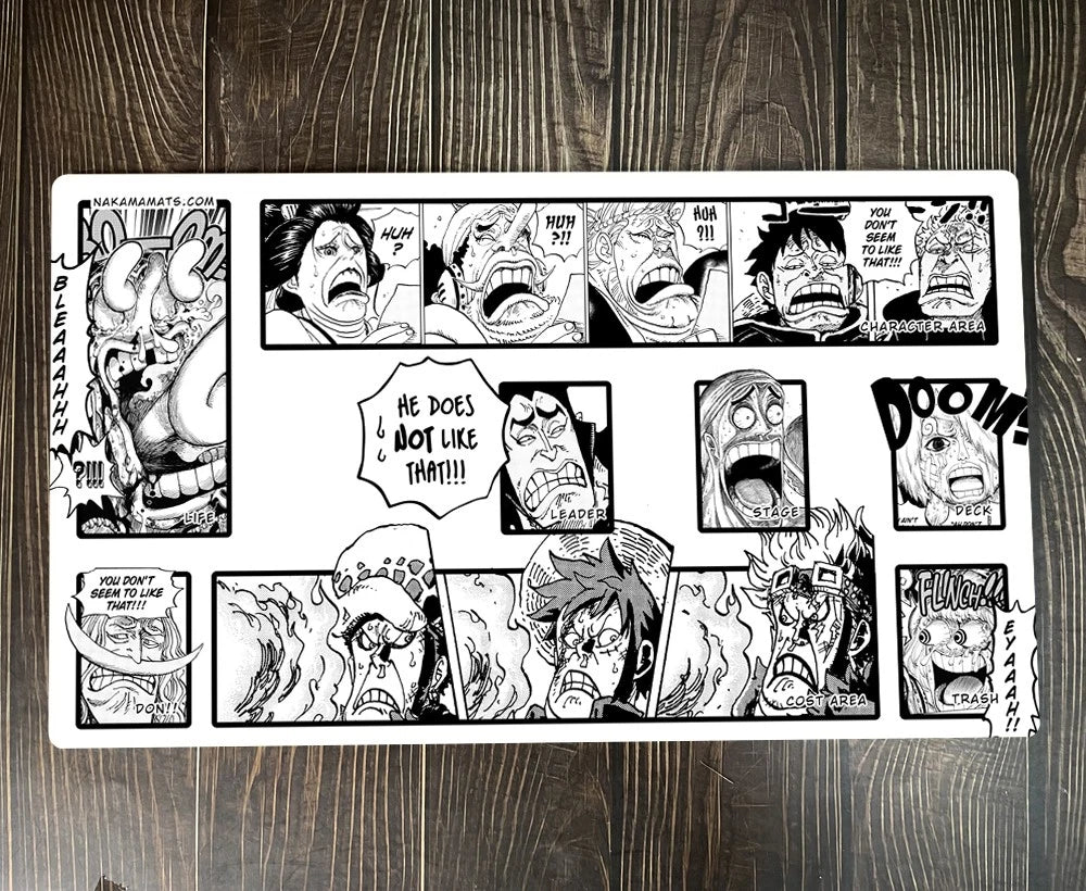 One Piece OPCG TCG CCG Black Table Playmat Trading Card Game Desk Mat Gaming Pad Mousepad