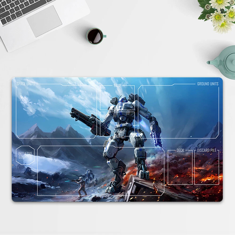 Playmat R2 D2 TCG Starwars : Unlimited Trading Card Game CCG Play Mat Free Bag