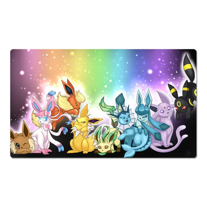 Eeveelutions Board Game Pokemon Playmat PTCG TCG CCG Pad Card Games Play Mat