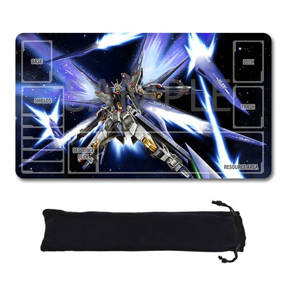 Gundam Playmat Suitable for GCG , includes Storage Bag, 24 x 14 inches (50790)