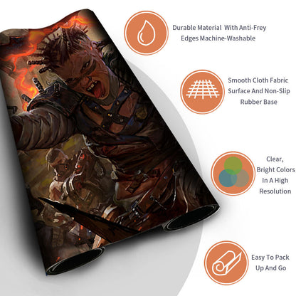 Far Fortune, End Boss - Magic The Gathering MTG Playmat TCG CCG MTG Playmat Stitched Edge
