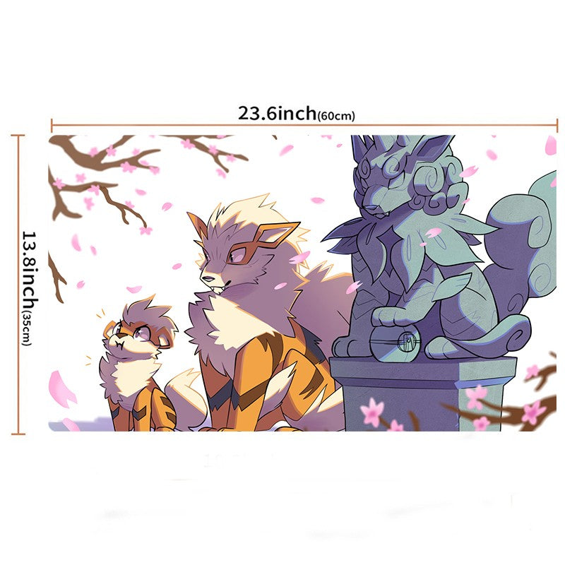 Arcanine Growlithe Board Pokemon Playmat PTCG TCG CCG Pad Trading Card Game Mat