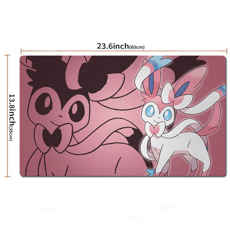 Sylveon Board Game Pokemon Table Playmat PTCG TCG CCG Pad Trading Card Games Mat