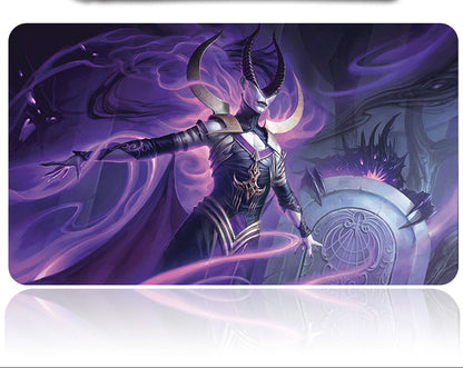 Mouse pad with fantasy character design on a white background