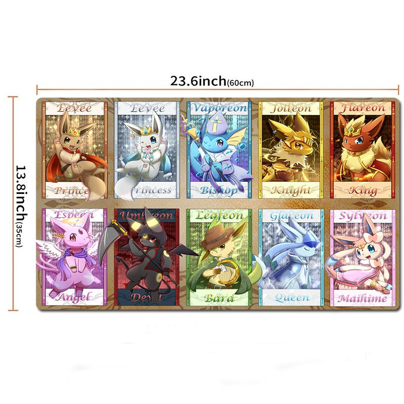 Eevee Evolutions Board Game Pokemon Table Playmat TCG CCG Trading Card Games Mat