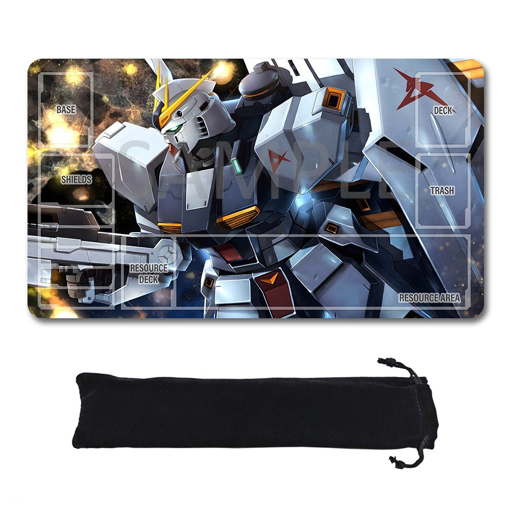 Gundam Playmat Suitable for GCG , includes Storage Bag, 24 x 14 inches (946015)