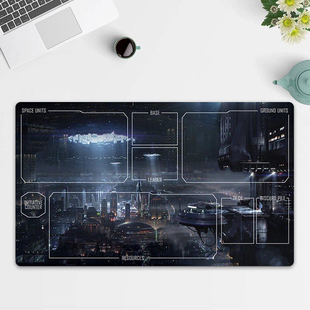 Playmat Night City TCG Starwars : Unlimited Trading Card Game Play Mat Free Bag