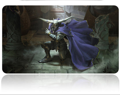 Mouse pad with fantasy character design on a white background