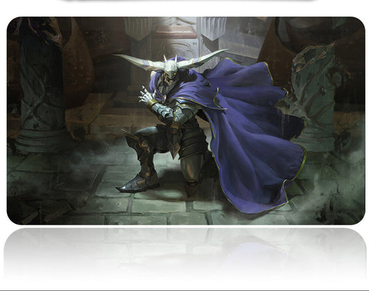 Mouse pad with fantasy character design on a white background