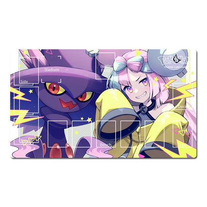 Lono Being Paired with Her Mismagius Pokemon Playmat Card Game TCG CCG Deskmat Mousepad