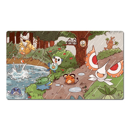 Oshawott Board Game Pokemon Table Playmat Card Play Mat TCG CCG Pad Mousepad