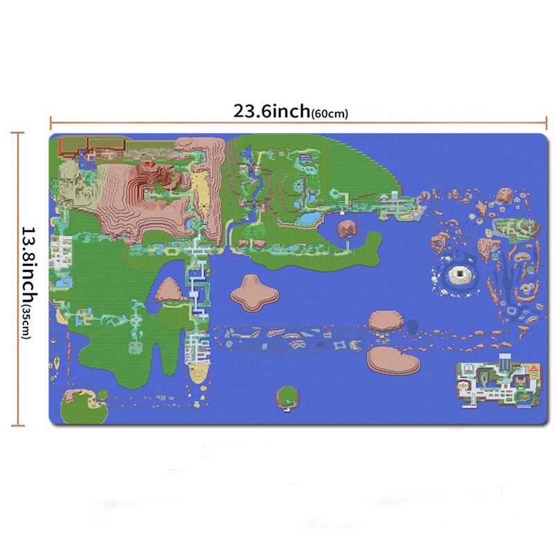 Emerald Hoenn Complete Map Board Game Pokemon Playmat Card Play Mat TCG CCG Pad