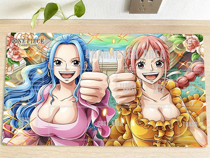 One Piece OPCG TCG CCG Pad Nefertari Vivi Duel Playmat Trading Card Game Deskmat Mousepad