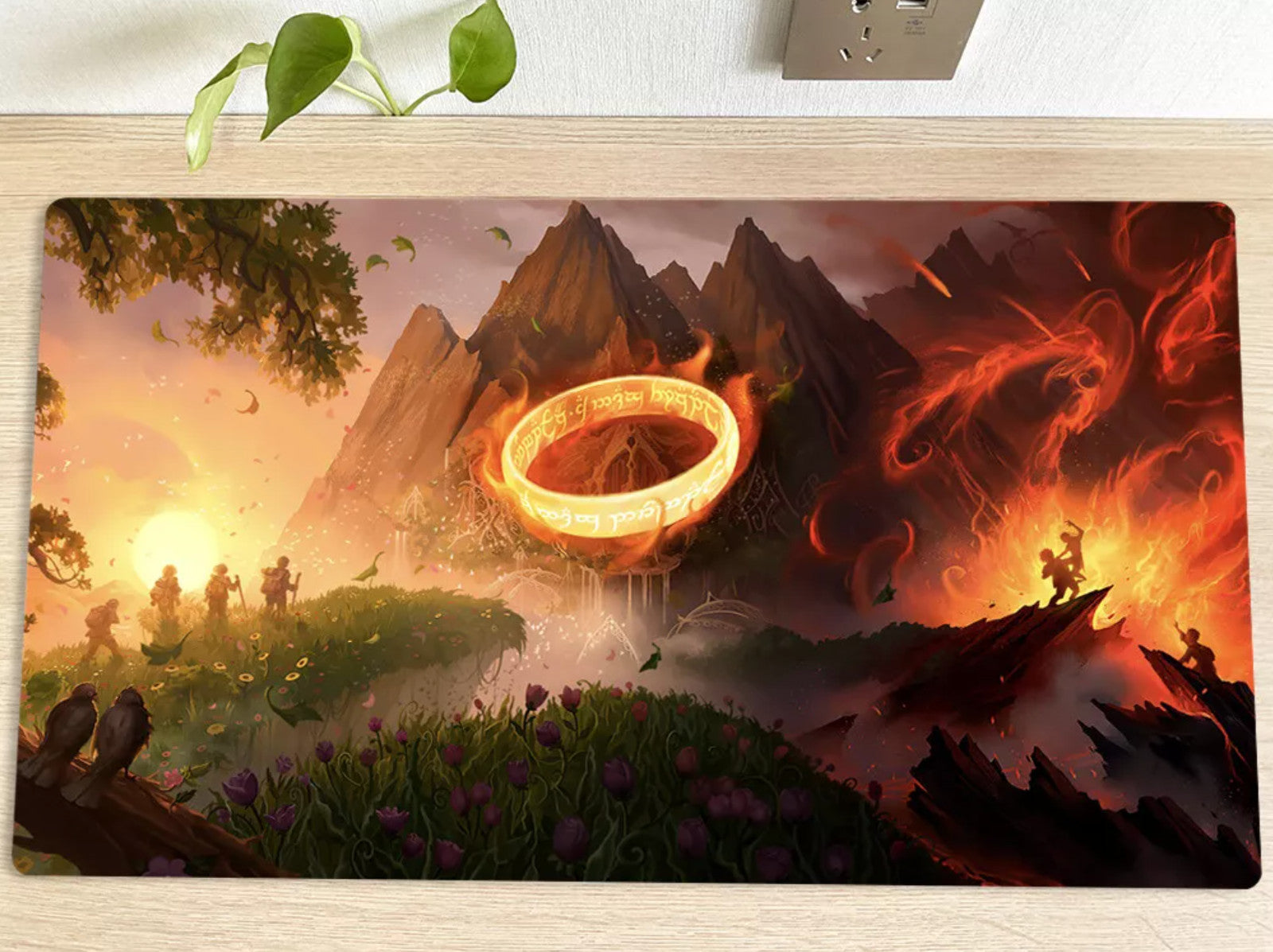 Lord Rings MTG Playmat Trading Card Game Mat TCG CCG Table Mouse Pad