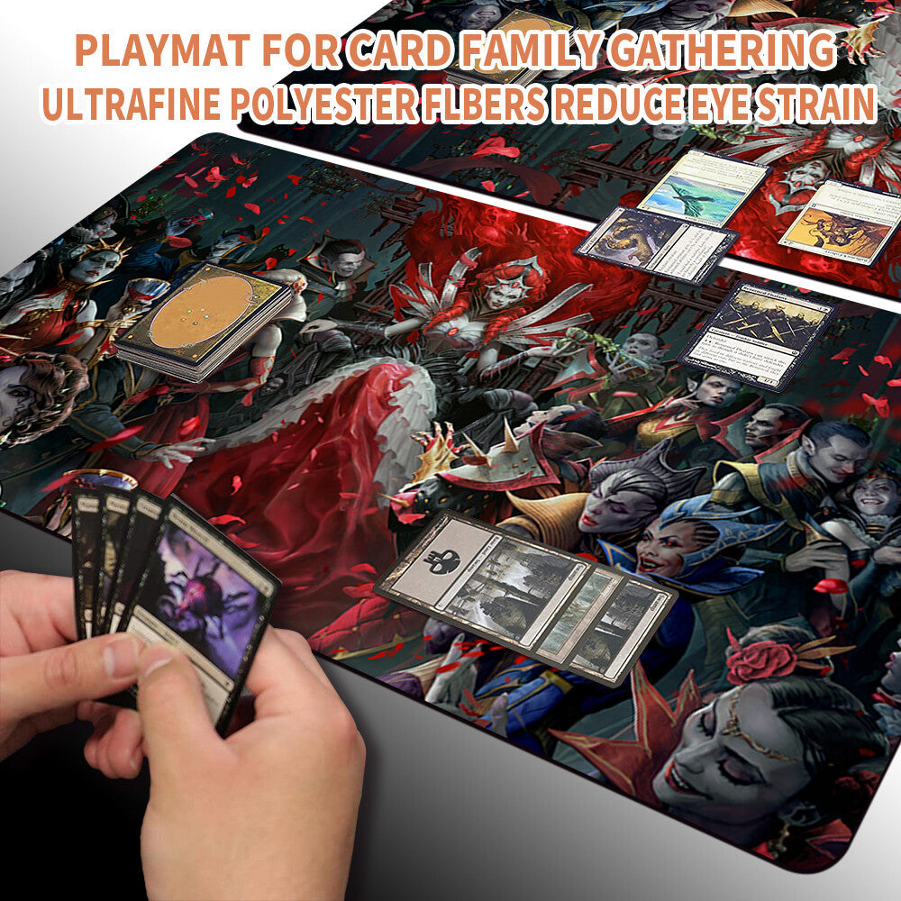 INNISTRAD CRIMSON VOW KEY ARTWORK -Board Game MTG Magic The Gathering Playmat Stitched Edge