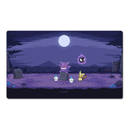Gengar Mimikyu Litwick Pokemon Table Playmat Card Play Mat TCG CCG Pad Mousepad