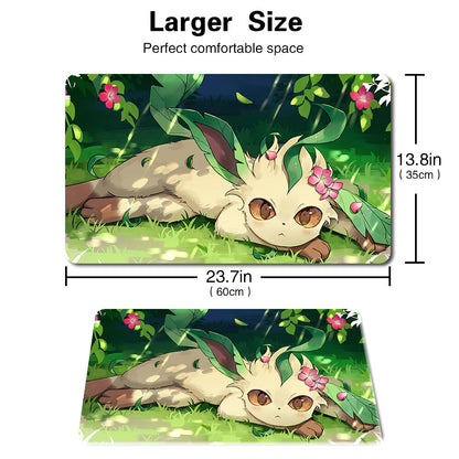 789985 - Board Game Pokemon Leafeon Playmat Games Mousepad Play Mat of TCG