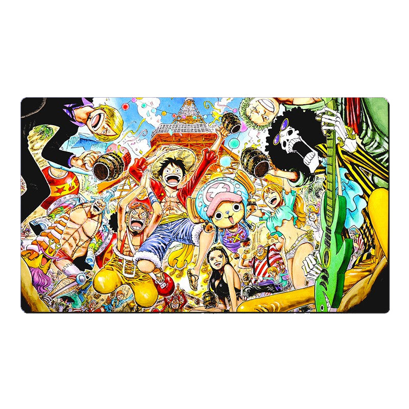 Collage of animated characters from a popular anime series on a white background