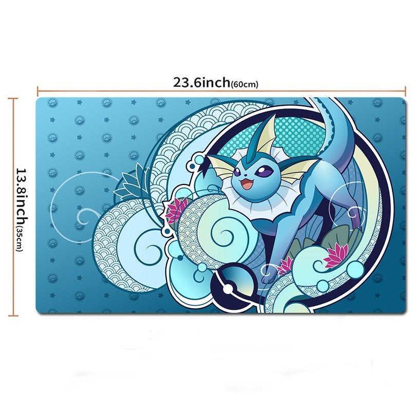Vaporeon Board Game Pokemon Table Playmat TCG CCG Mat Gaming Play Pad Mousepad