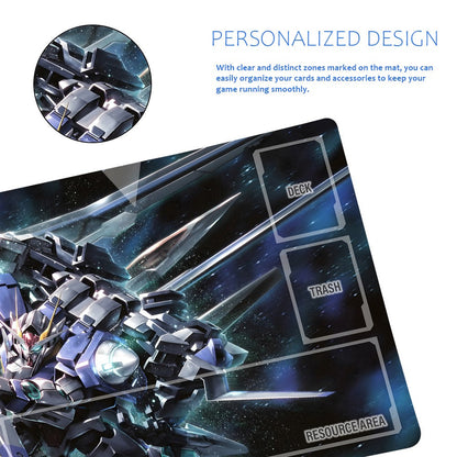 Gundam Playmat Suitable for GCG , includes Storage Bag, 24 x 14 inches (589076)