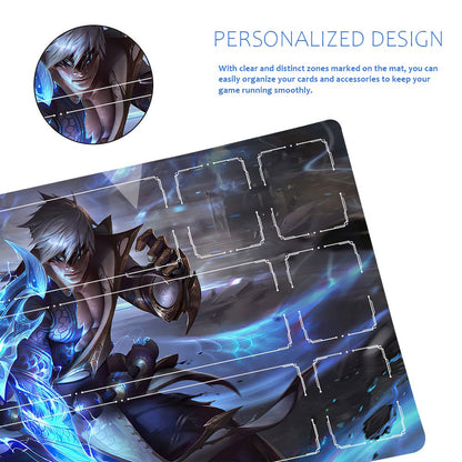 Lee Sin - League Of Legends Riftbound Playmat 24x14 in + Free Storage Bag