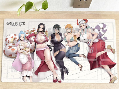 One Piece Girls OPCG TCG CCG Table Playing Pad Playmat Trading Card Game DeskMat Mousepad
