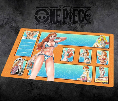One Piece Girl Table Playmat Nami OPCG TCG CCG Mouse Pad Trading Card Game DeskMat