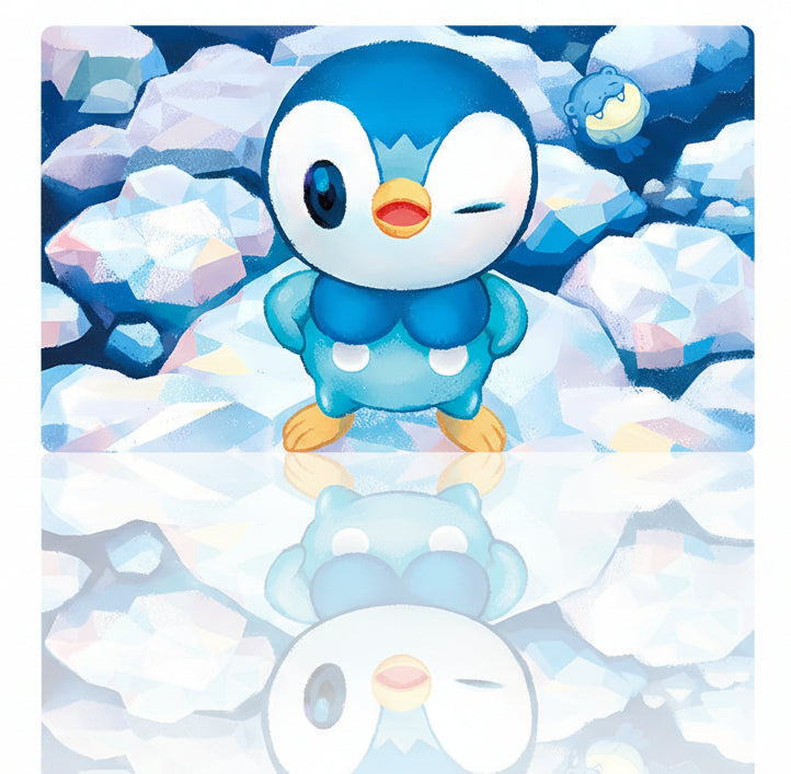 Piplup Board Game Pokemon Table Playmat TCG CCG Mat Gaming Play Pad Mousepad