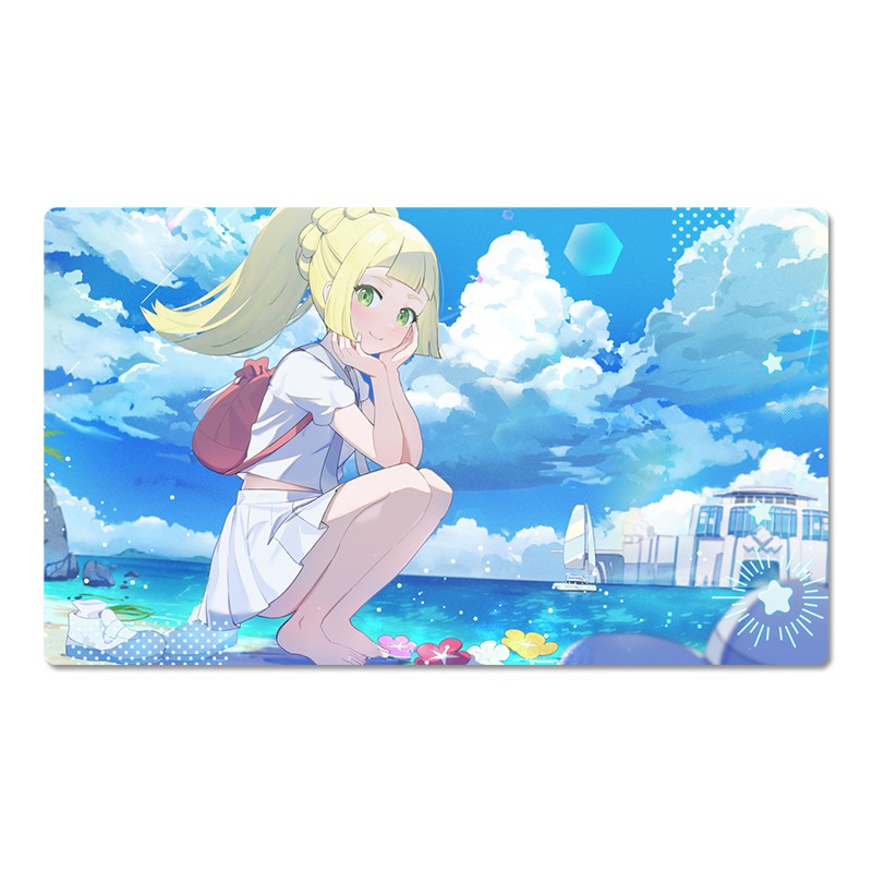 Lillie Board Games Pokemon Table Playmat Card Game Play Mat TCG CCG Mouse Pad