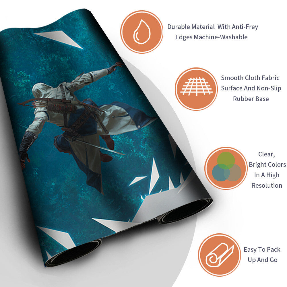 RESTART SEQUENCE - Magic The Gathering MTG Playmat TCG CCG MTG Playmat Stitched Edge