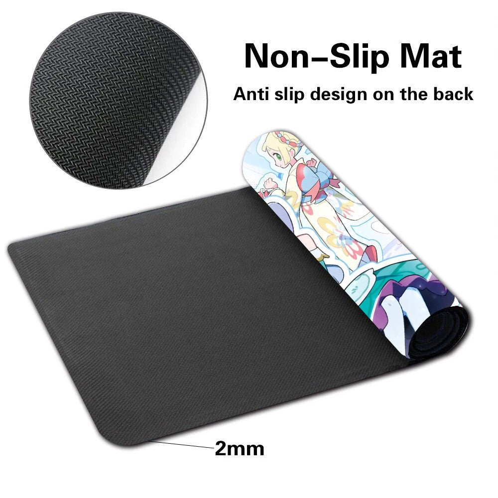 Lillie Board Game Pokemon Table Playmat TCG CCG Mat Gaming Play Pad Mousepad