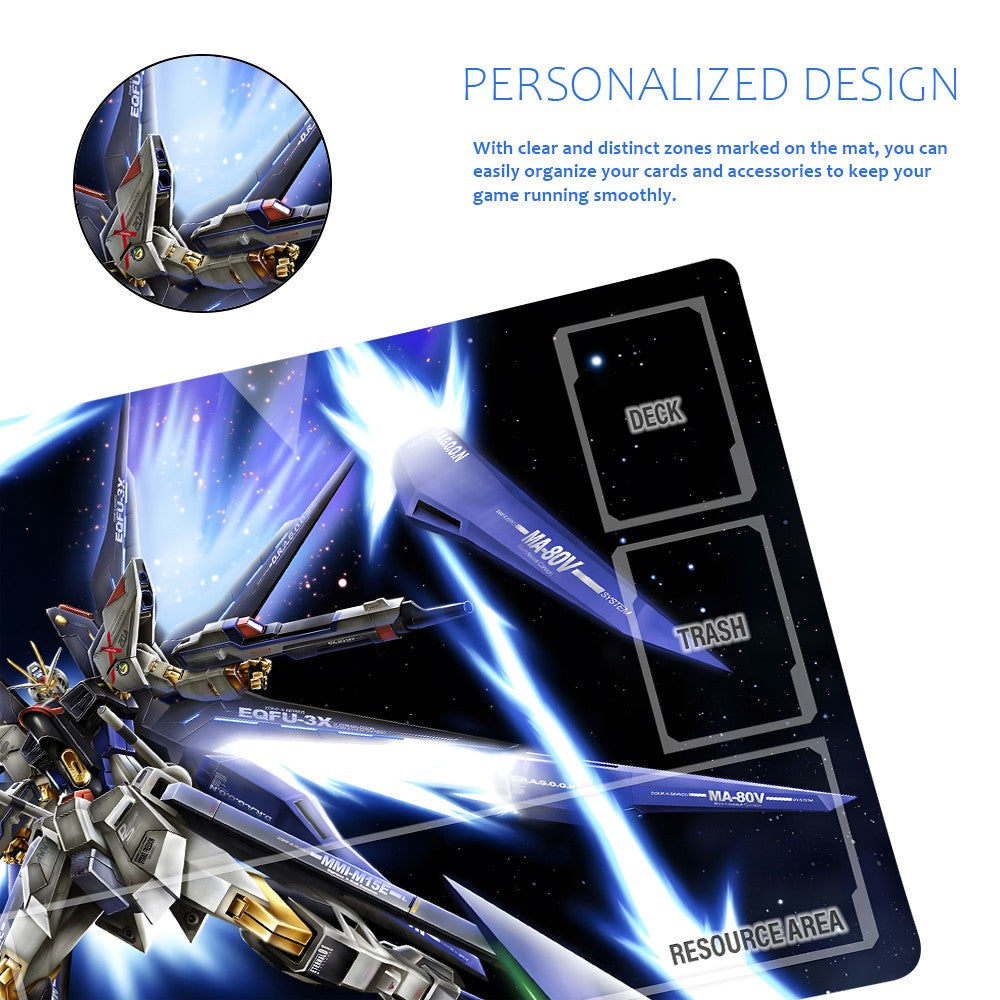 Gundam Playmat Suitable for GCG , includes Storage Bag, 24 x 14 inches (50790)