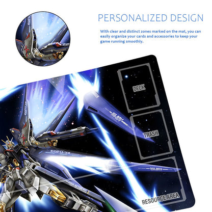 Gundam Playmat Suitable for GCG , includes Storage Bag, 24 x 14 inches (50790)