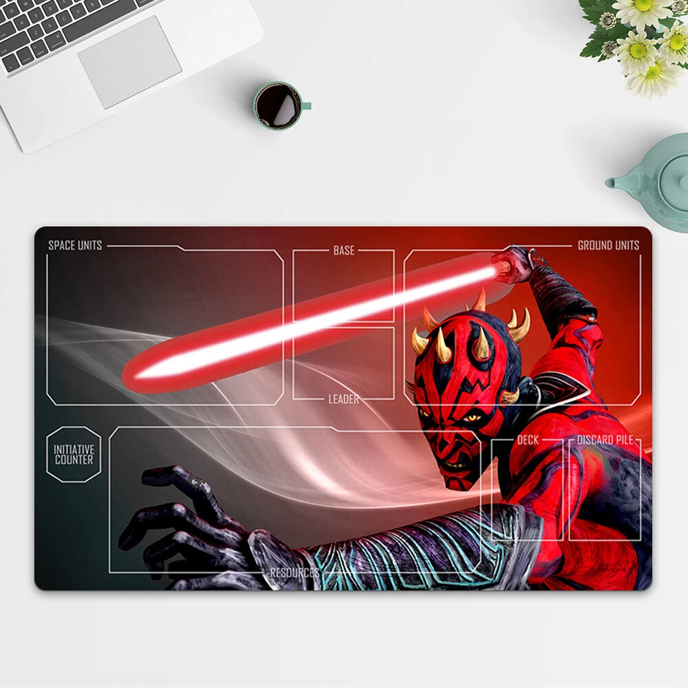 Playmat Darth Maul TCG Starwars : Unlimited Trading Card Game Play Mat Free Bag