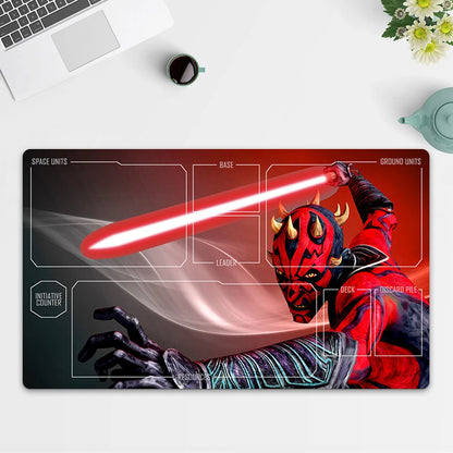 Playmat Darth Maul TCG Starwars : Unlimited Trading Card Game Play Mat Free Bag