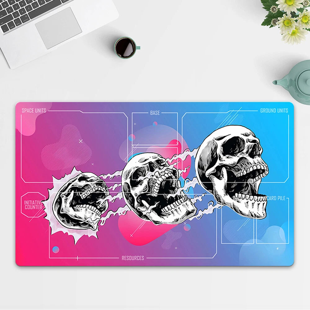 Playmat 3 Skulls TCG Starwars : Unlimited Trading Card Game Play Mat Free Bag
