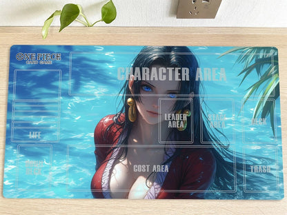 One Piece New O-P Boa Hancock Table Playmat CCG OPCG Trading Card Game Deskmat Mousepad
