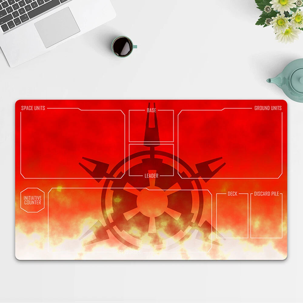 Playmat Imperial Fire TCG Starwars : Unlimited Trading Card Game Mat Free Bag