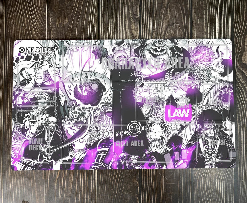 One Piece Trafalgar Law Table Playmat CCG OPCG Play Mat Trading Card Game Mouse Pad Deskmat