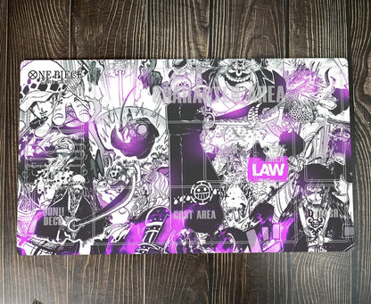 One Piece Trafalgar Law Table Playmat CCG OPCG Play Mat Trading Card Game Mouse Pad Deskmat