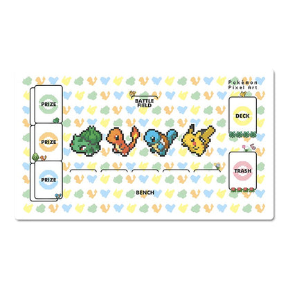 Bulbasaur Charmander Pikachu Board Game Pokemon Playmat Play Mat TCG CCG Pad