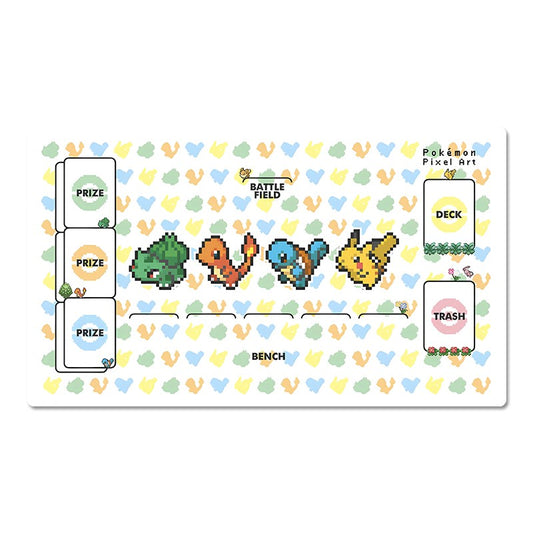 Bulbasaur Charmander Pikachu Board Game Pokemon Playmat Play Mat TCG CCG Pad