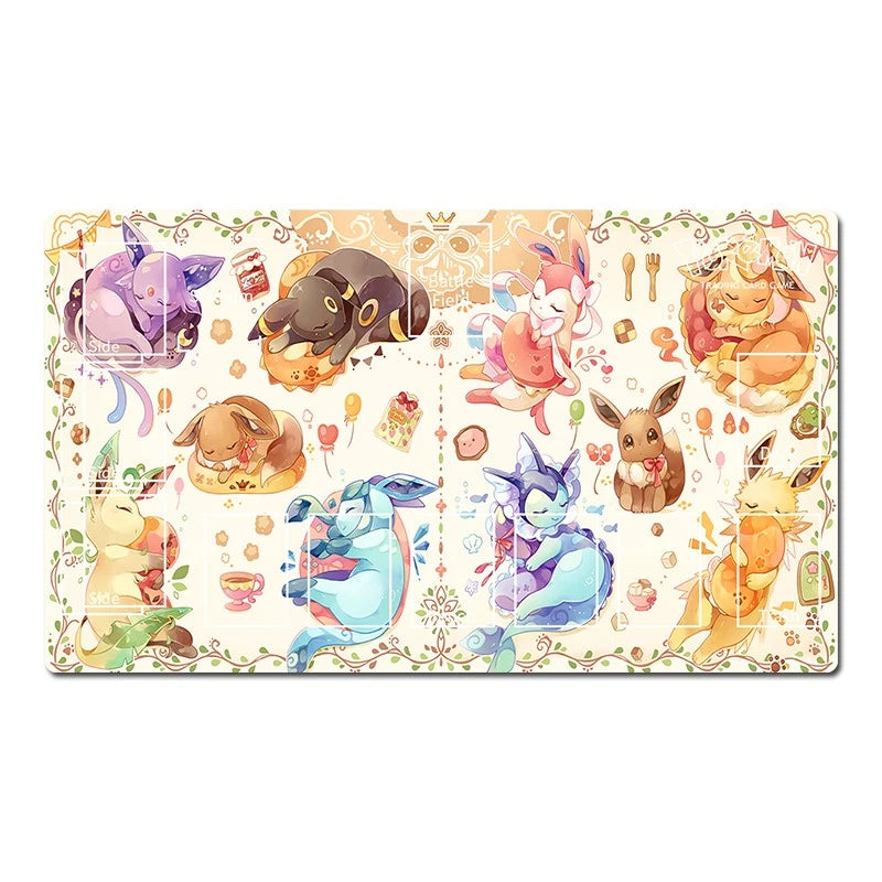 Eevee Board Card Game Pokemon Table Playmat TCG CCG Game Playing Deskmat Mousepad