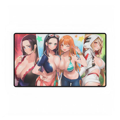 One Piece Girls Playmat CCG OPCG TCG Trading Card Game Mousepad Nami Boa Vivi