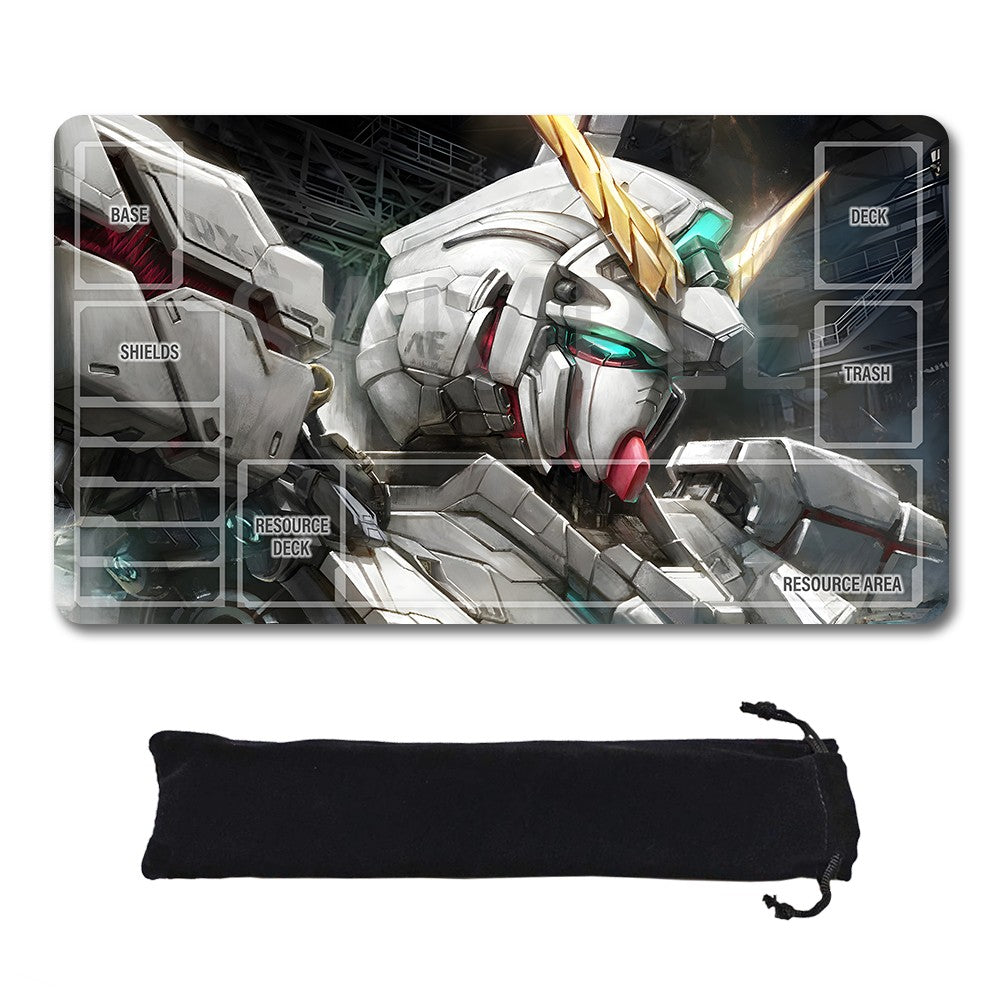 Gundam Playmat Suitable for GCG , includes Storage Bag, 24 x 14 inches (GD510142)